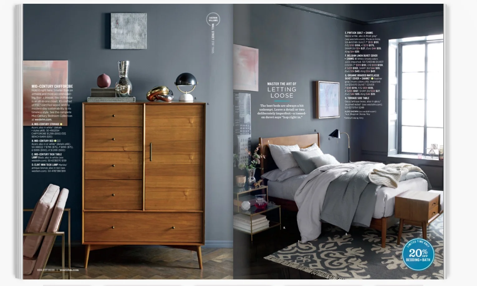 Pink painting used in a West Elm catalogue. 2015