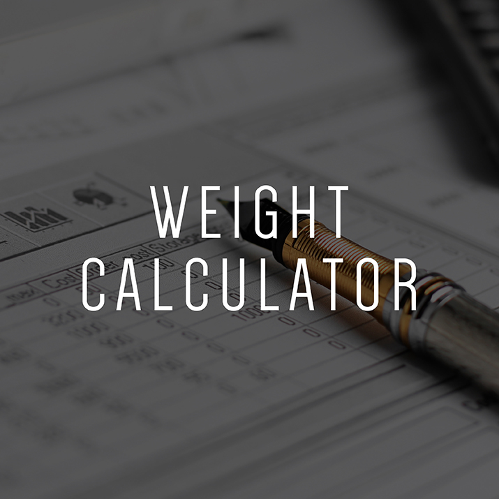 Wraith™ Raw Material Weight Calculator