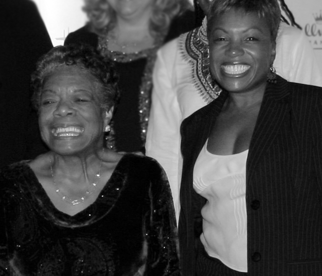 Dr. Angelou and Deirdré Dix Hunt at 2005 Women In Films Evening With Dr. Angelou produced by Deirdré Dix Hunt for Hallmark —"simply put, an unforgettable experience."