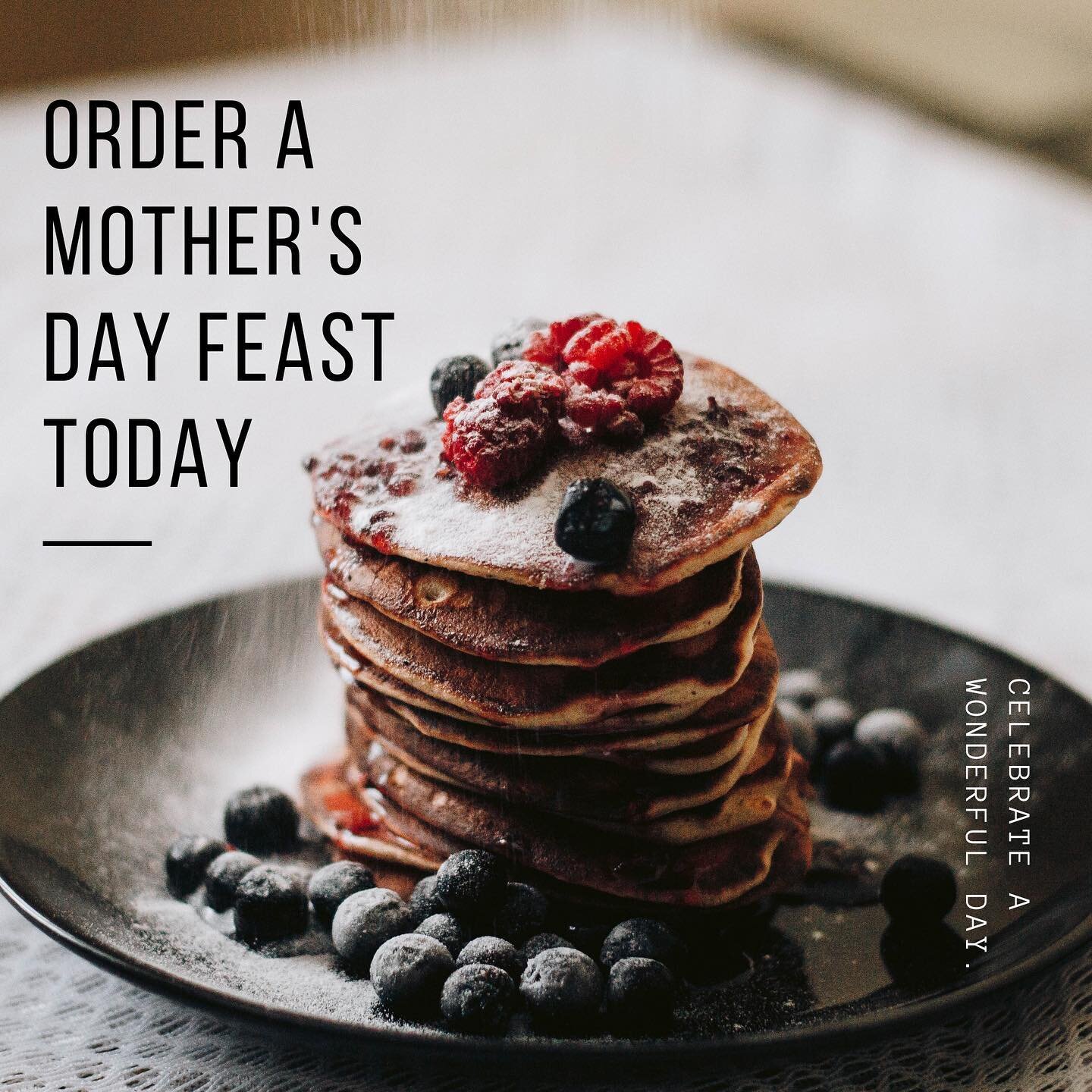 It&rsquo;s one week until Mother&rsquo;s Day and we&rsquo;ve got some amazing Mother&rsquo;s Day brunch and dinner options, such as 🥞
Egg Benedict Kits
Pancake platter with blueberry maple syrup
Caesar Mocktail Mix
And more
🥞
Make sure to pre-order