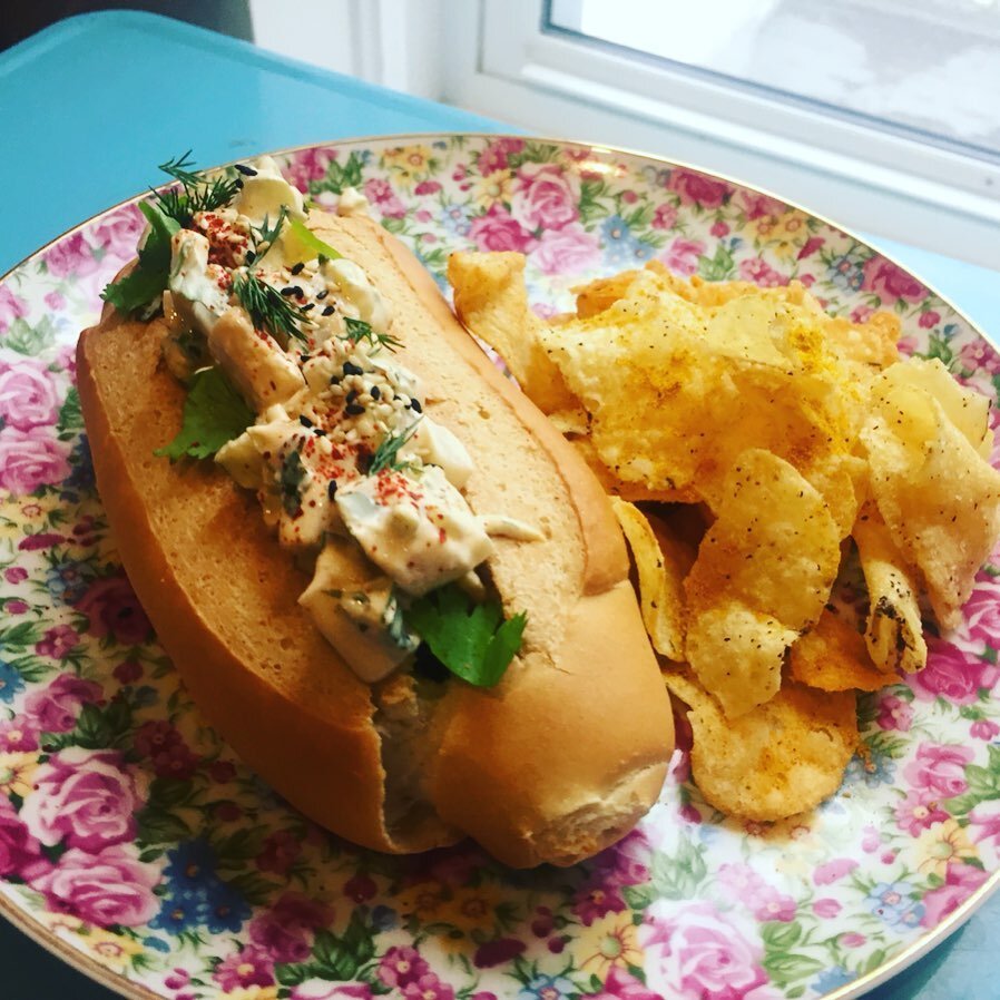 Tomorrow is ...., National&nbsp;#takeoutday&nbsp;and we&rsquo;re serving up :
- Lobster-less Banh Mi (vegan) - tender hearts of palm, marinated in our house dash, for that ocean-y taste, with Sriracha &amp; lime aioli, slaw and served up with our asi