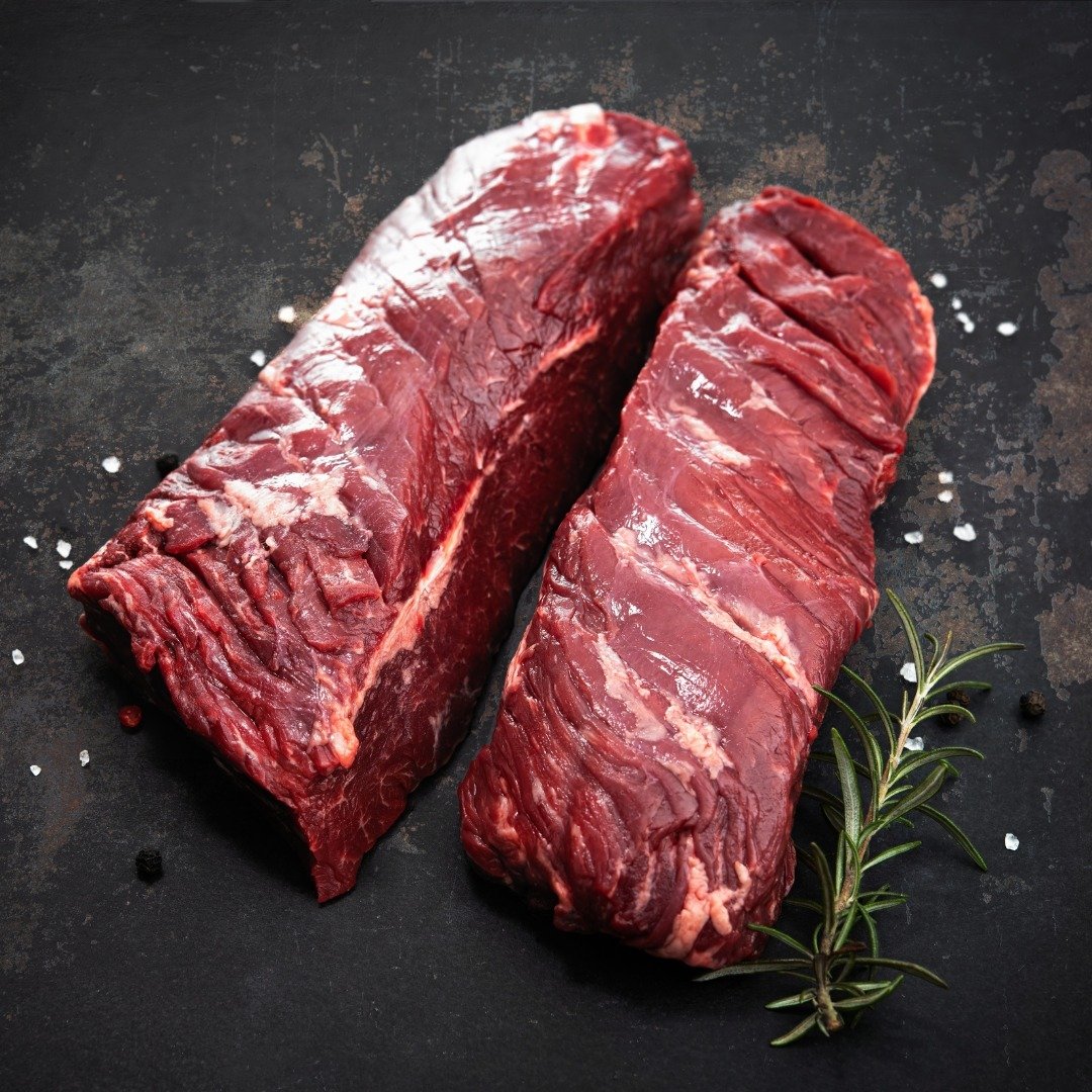 The hanger steak is a pretty unique cut of beef. With only one on a steer, it's praised in many kitchens for its rich flavor and tenderness. The texture is similar to a skirt steak, and the flavor is rich like many sirloin cuts. Learn more at the lin