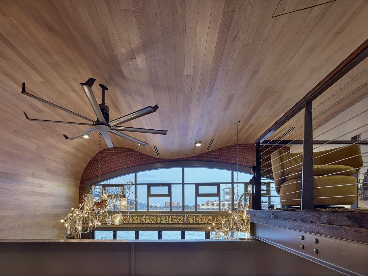 Unique Wood Wave Ceiling
