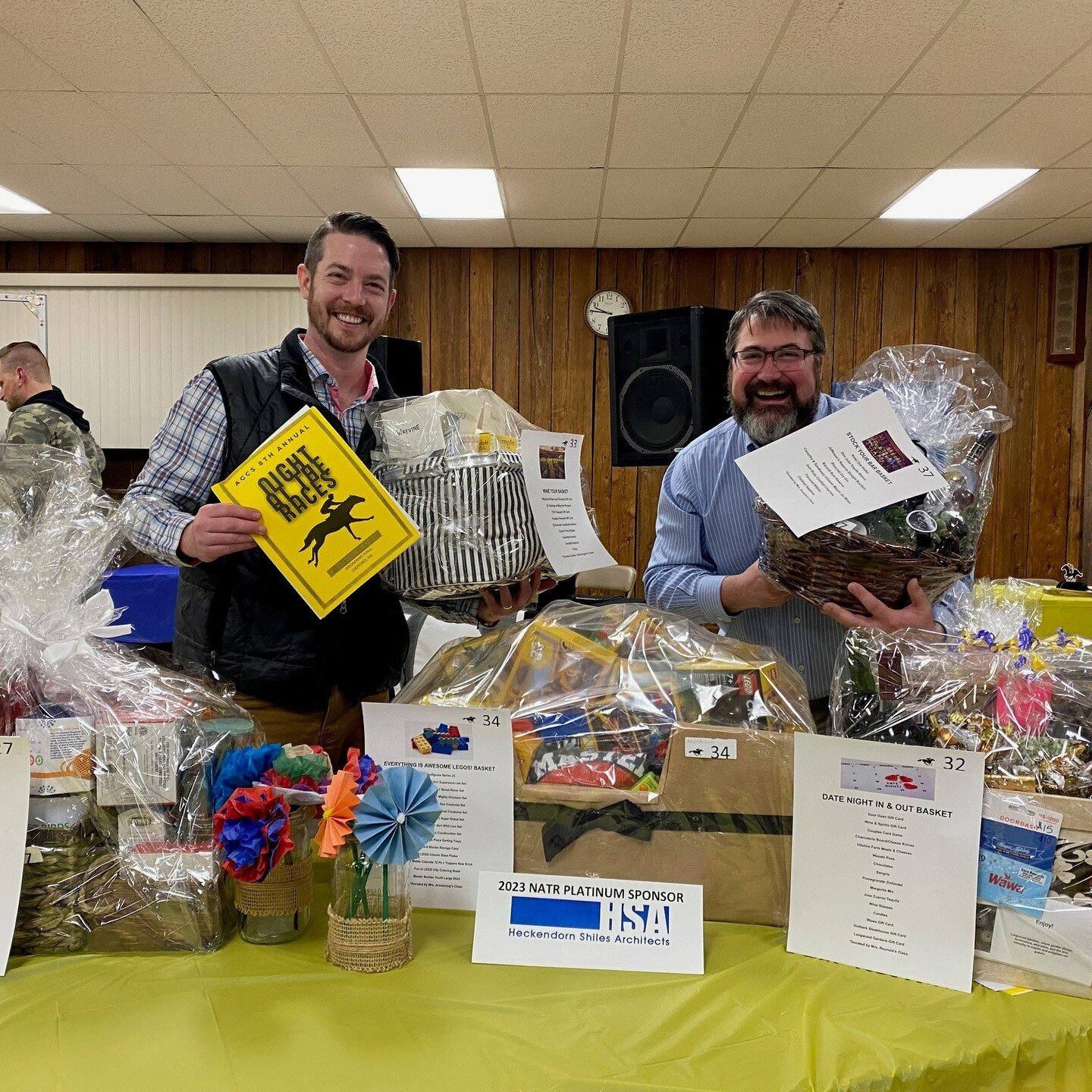 We had a great time at @agcharter Night at the Races this past weekend - and went home with MANY fun baskets!