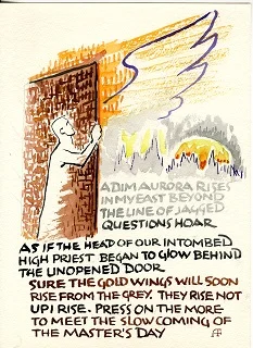 Watercolor illustrations by Arnold Flaten from Diary of an Old Soul by George MacDonald