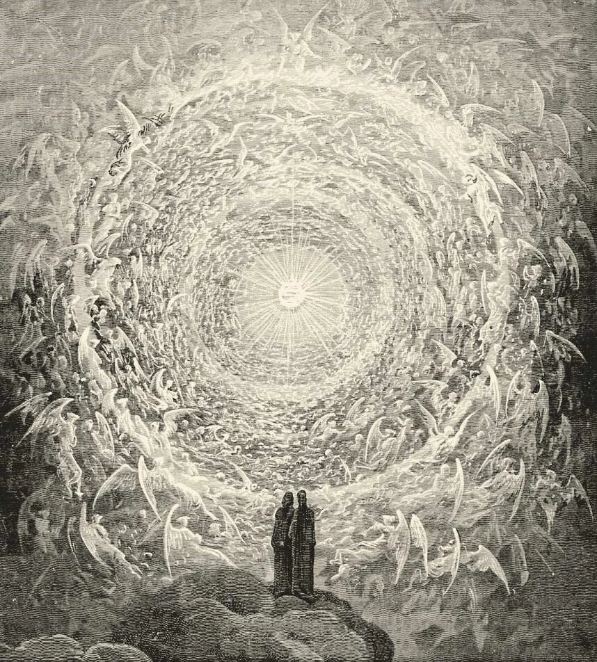 The Divine Comedy's Empyrean, illustrated by Gustave Doré