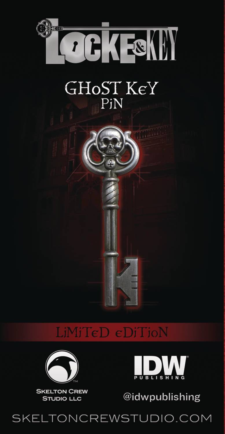 LOCKE &amp; KEY GHOST KEY LIMITED EDITION ENAMEL PIN