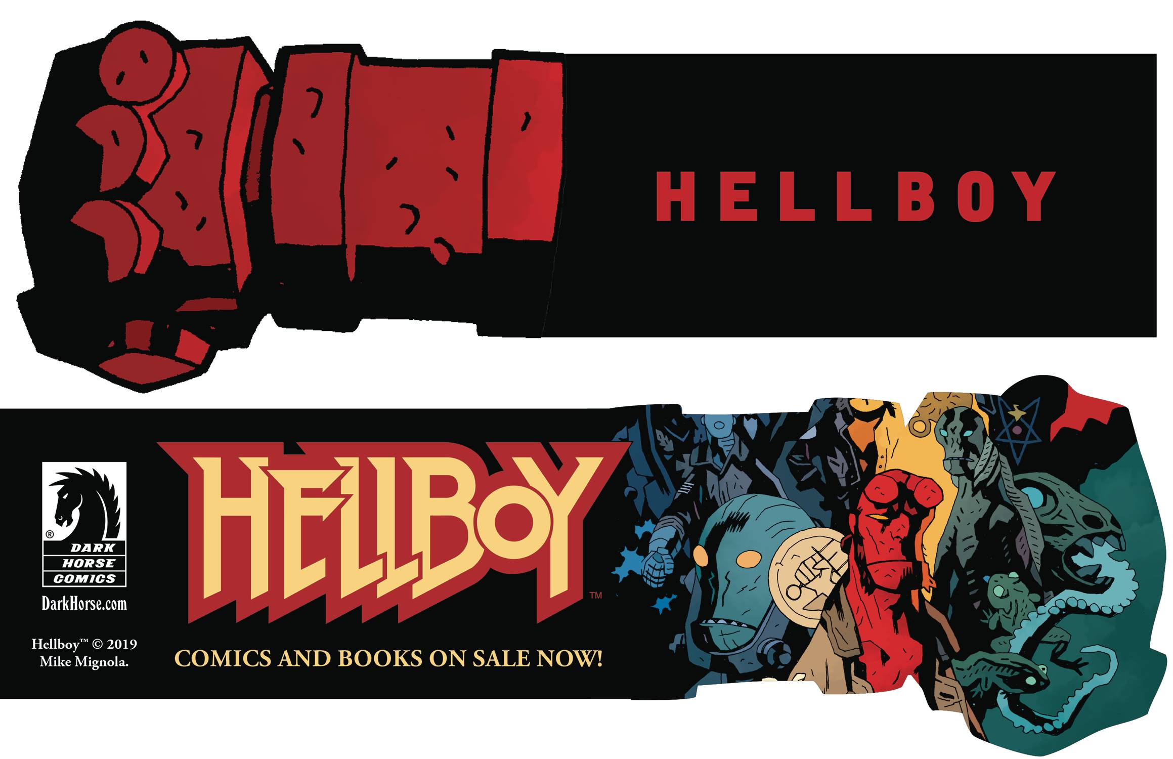 HELLBOY DAY 2019 RIGHT HAND OF DOOM BOOKMARK