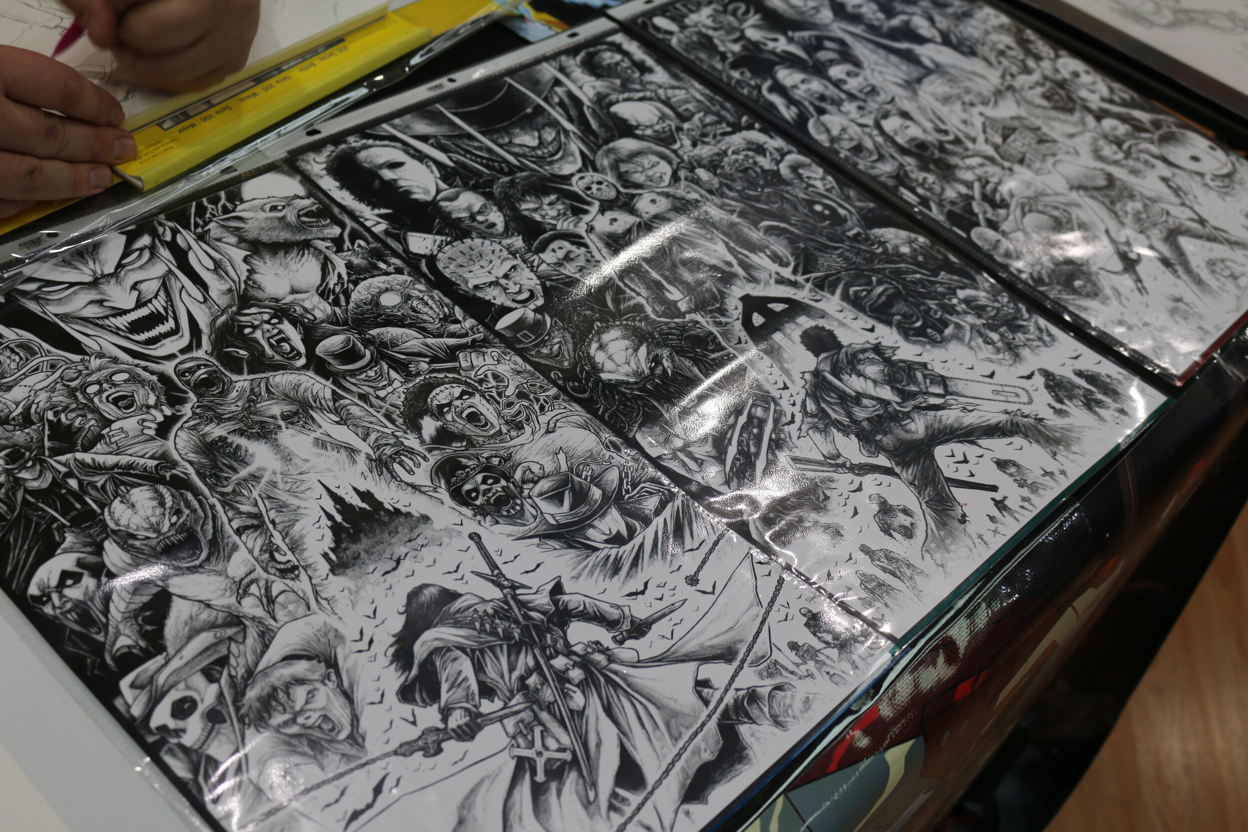  A small smapling of some of the excellent art he would have for sale. 