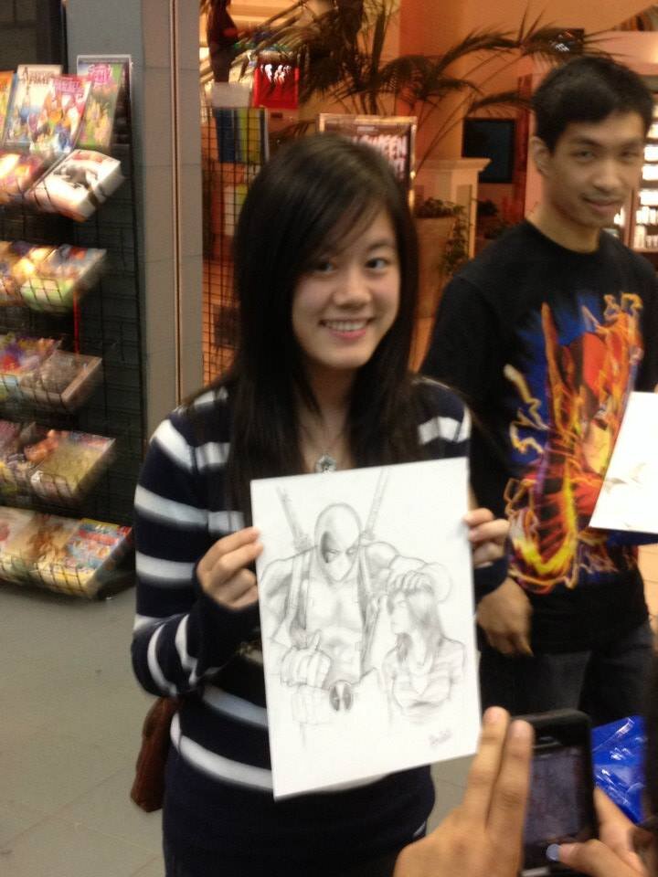 COstumers were able to get custom sketches…