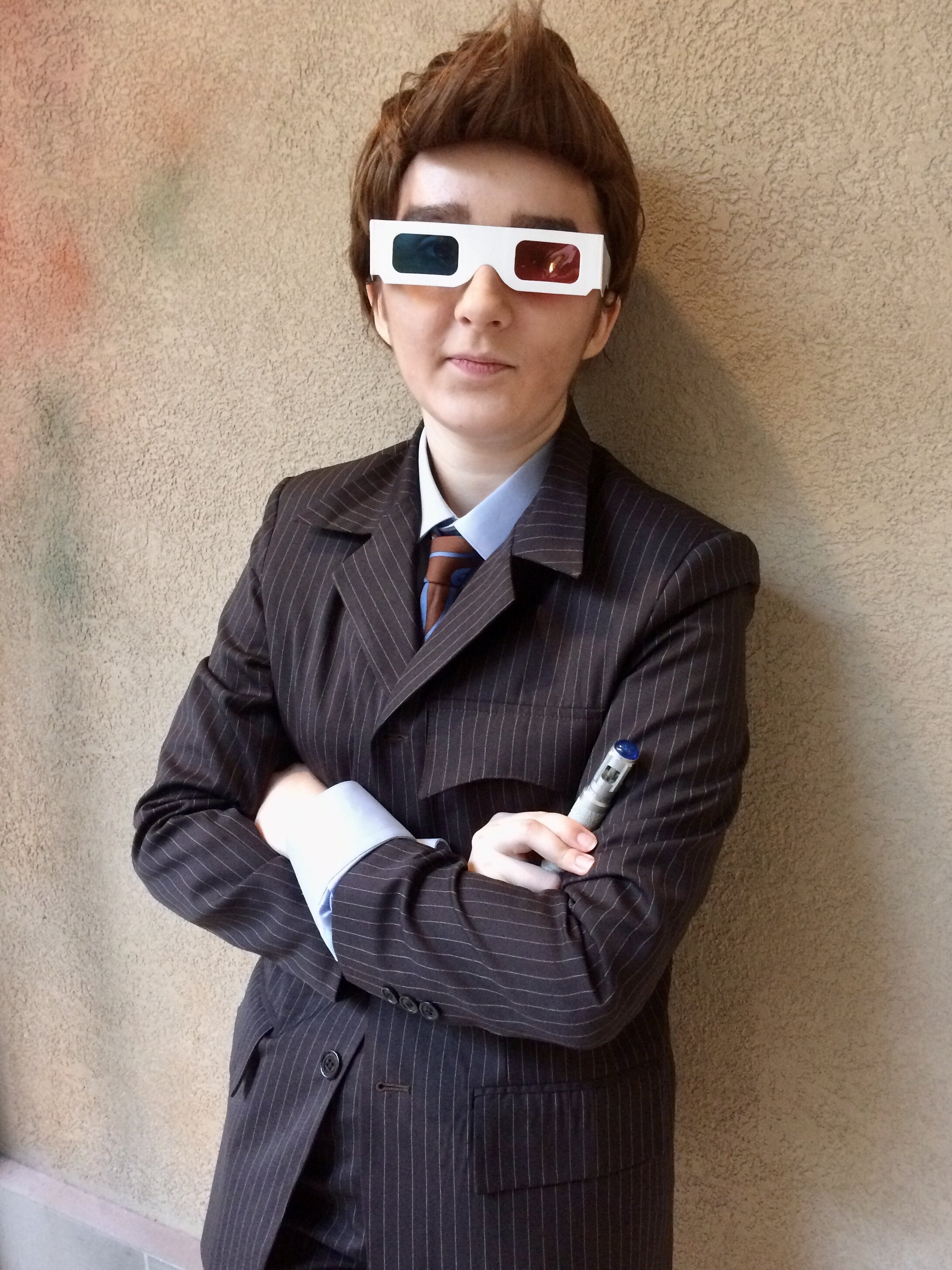 Emily as the 10th Doctor.