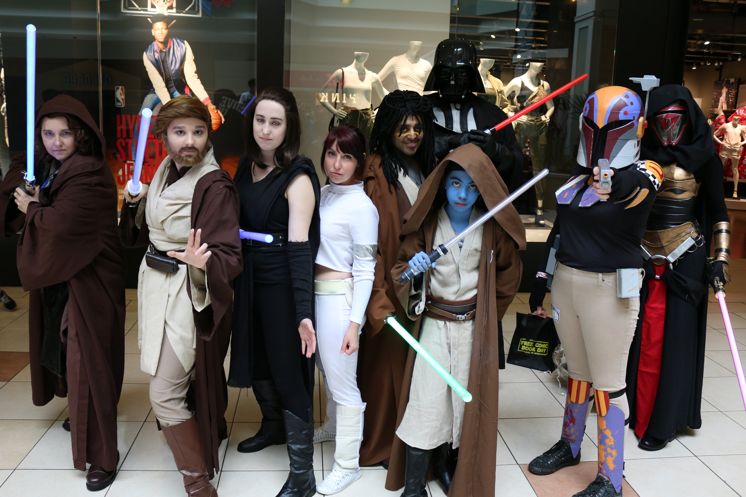  Emily, RStewie, Moaglin, Sam Starr and more as Star Wars Character at Free Comic Book Day on May the 4th 2019. 