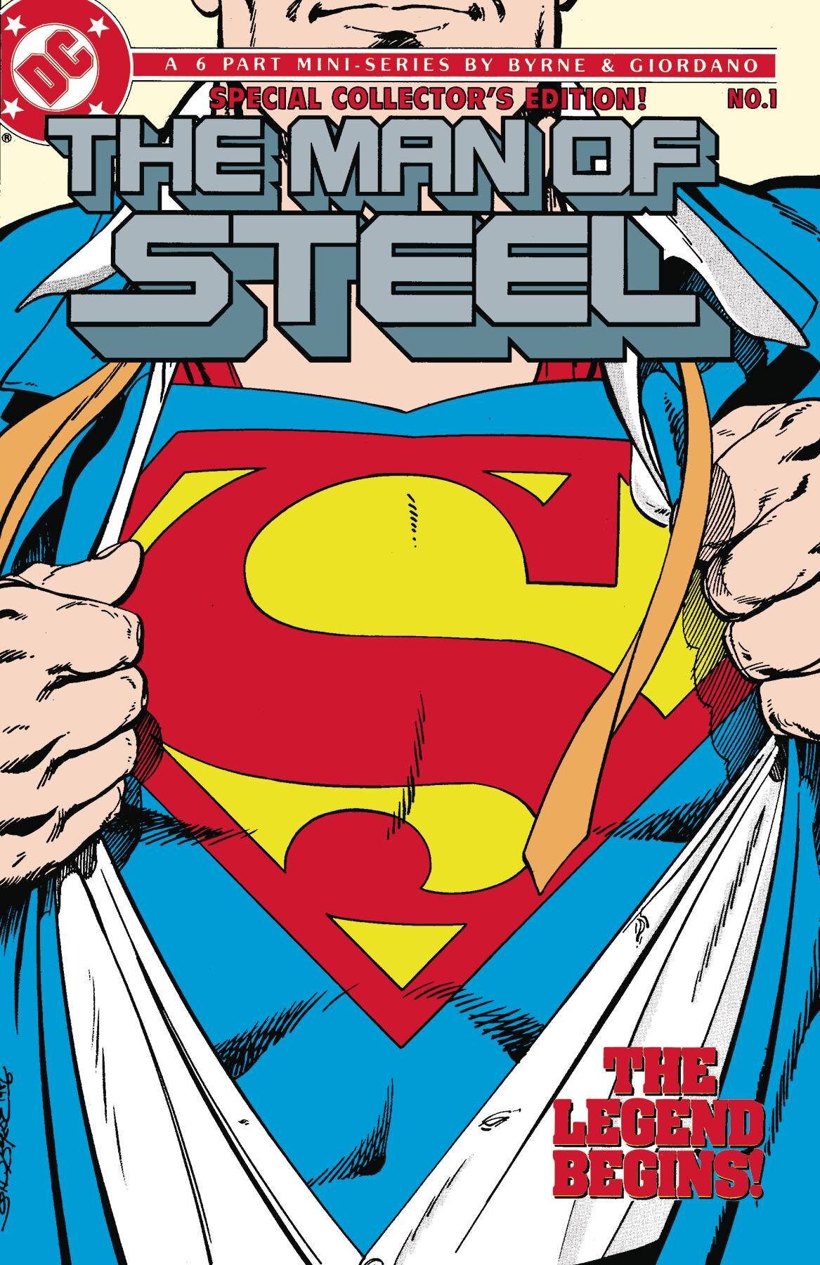 SUPERMAN MAN OF STEEL OMNIBUS BY JOHN BYRNE HC VOL 01