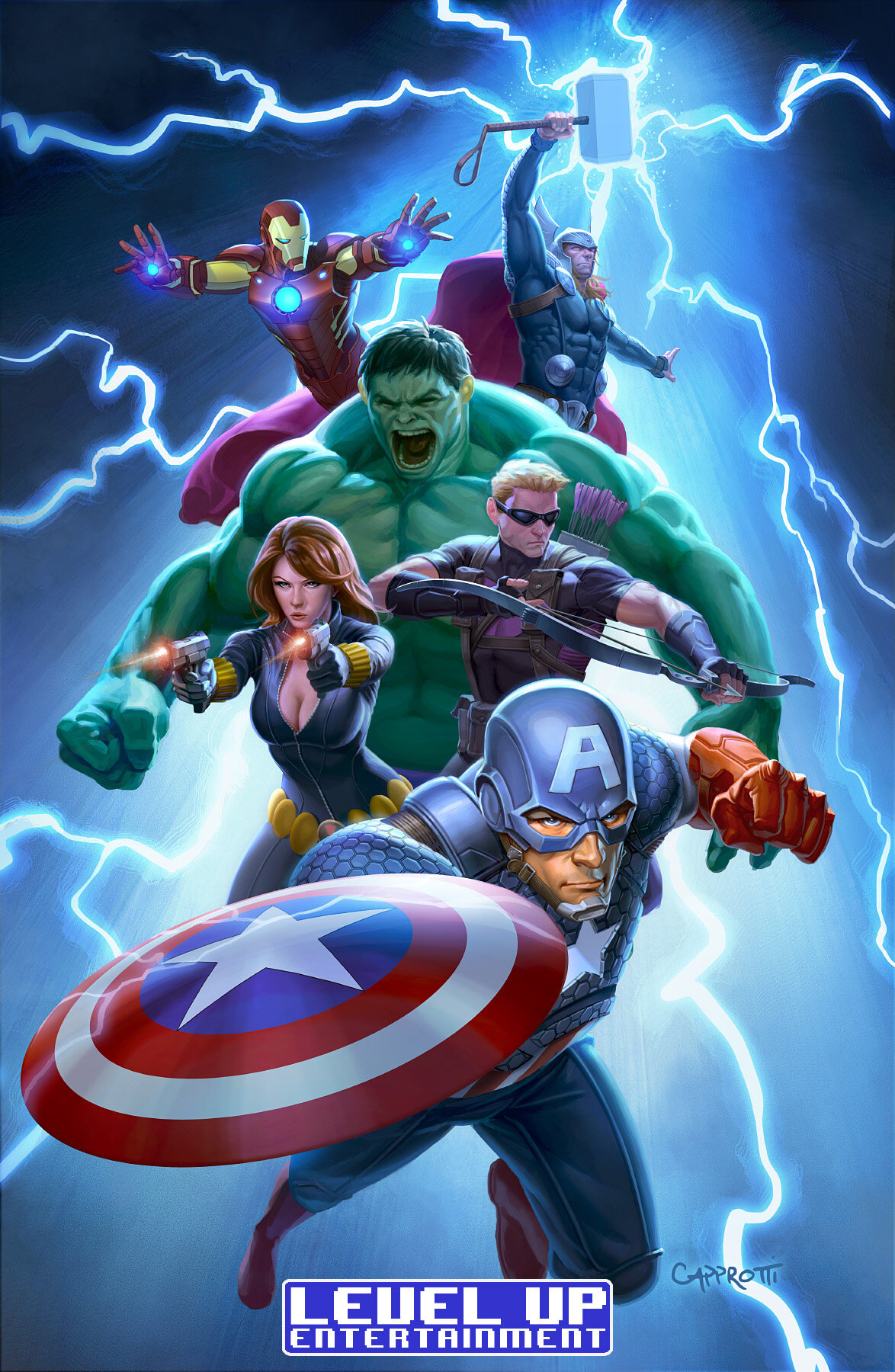 Avengers Print by Mike Capprotti