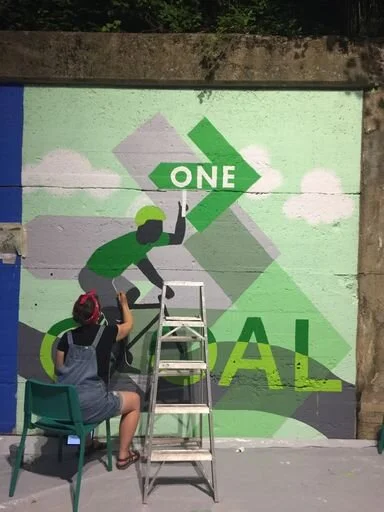 Pelotonia Mural Me Painting.jpeg
