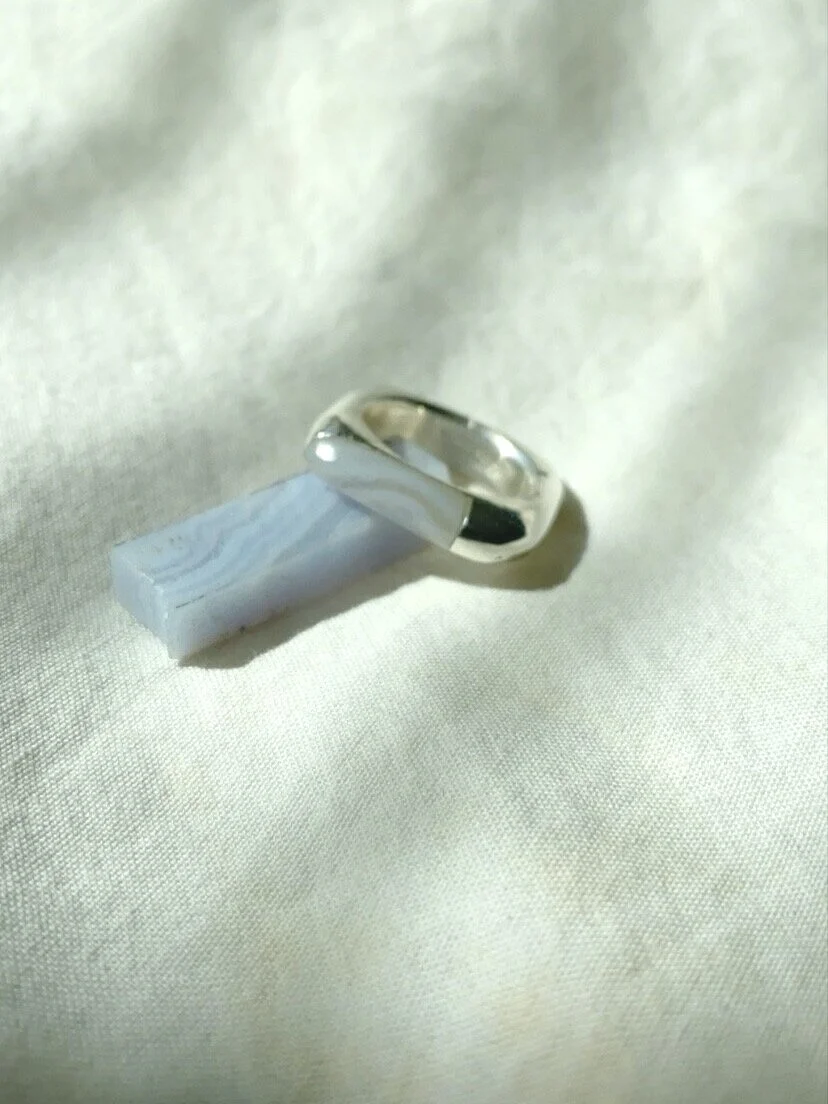 PRE-ORDER - pillow talk - blue lace agate