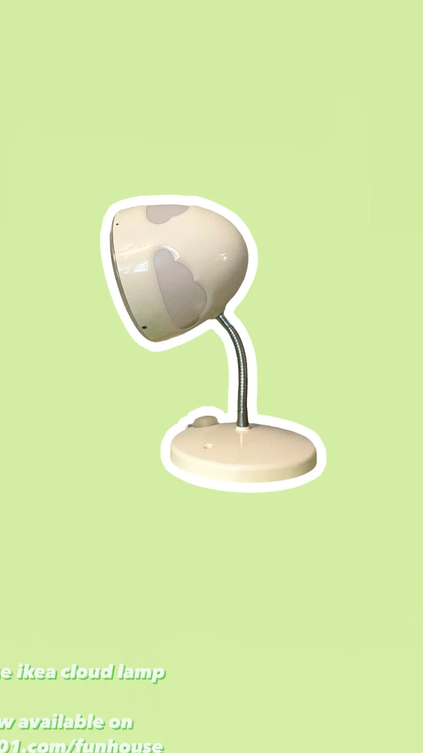 vintage ikea cloud lamp
