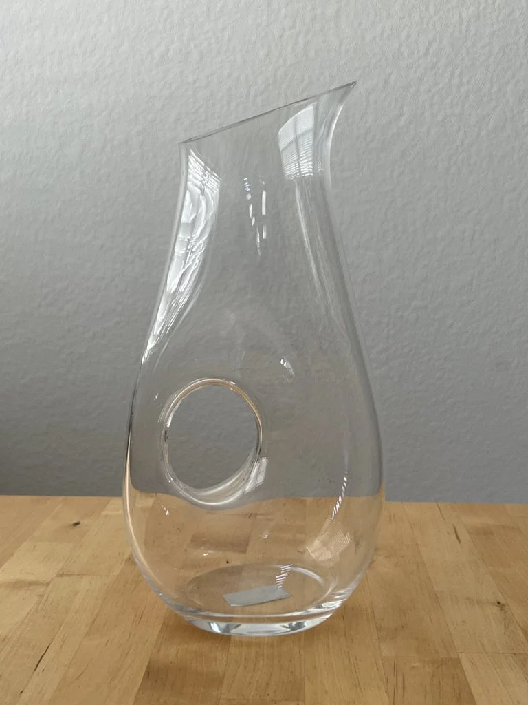 donut glass pitcher