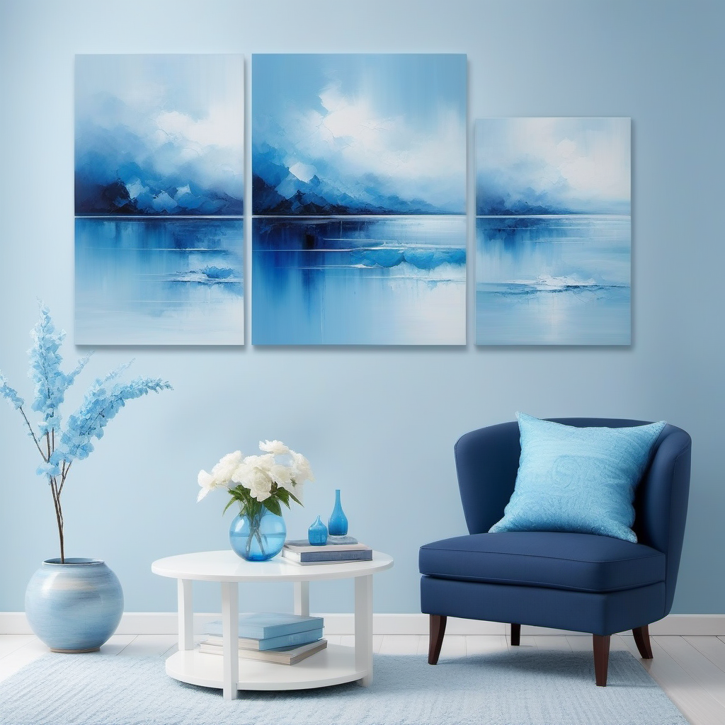Embracing Serenity with Cool Blue Tones