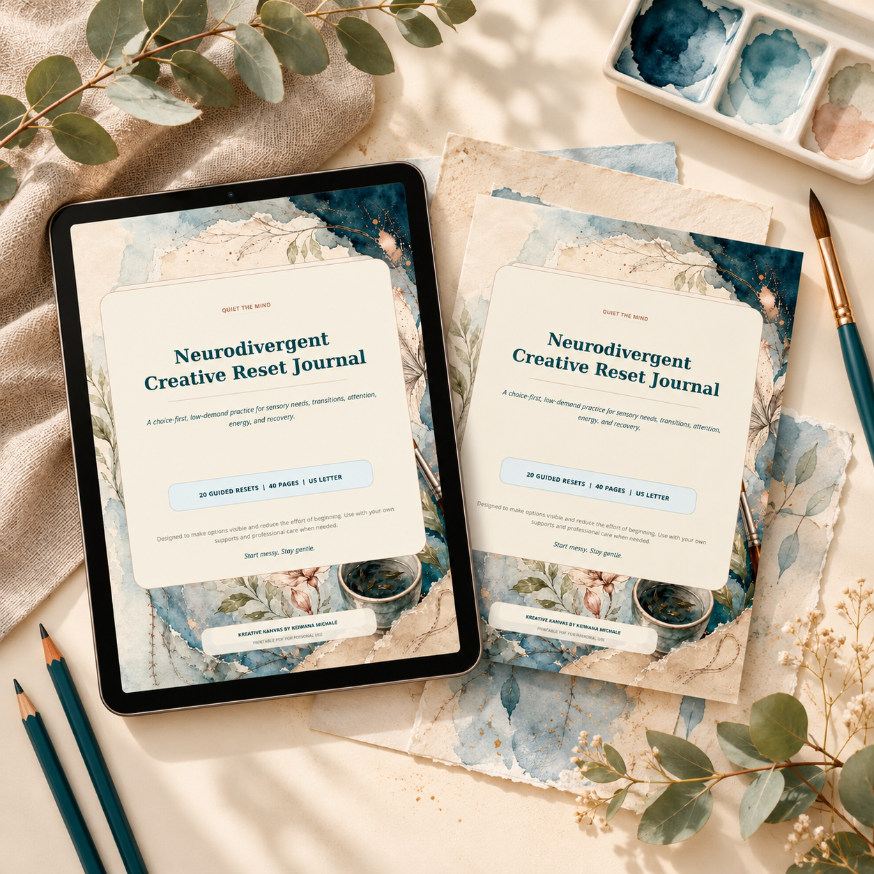 Neurodivergent Creative Reset Journal