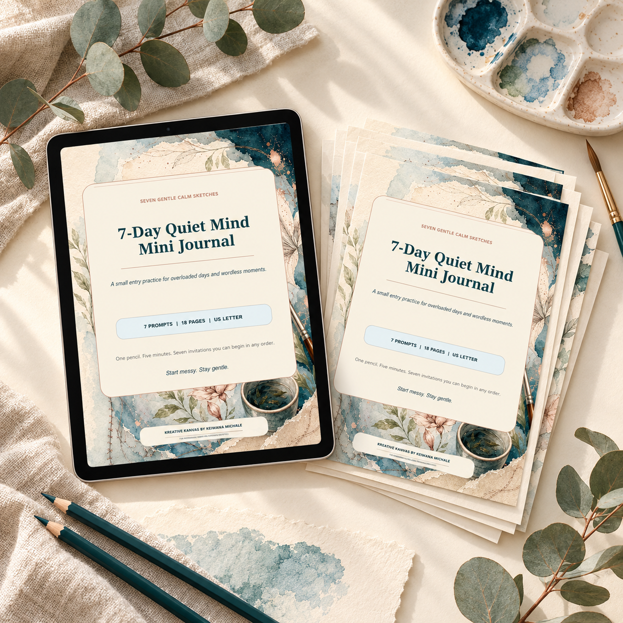 7-Day Quiet Mind Mini Journal