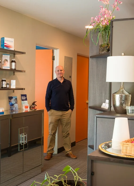 John Slosberg at his office in Portland, Oregon.
