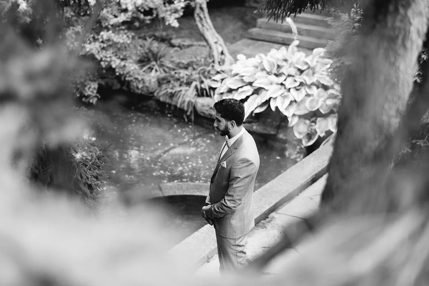 Graydon-Hall-Manor-Wedding-Toronto's-Best-Wedding-Photography-Ryanne-Hollies-Intimate-Small-Modern-Colourful-Wedding-groom-waiting-for-bride-for-first-look.jpg