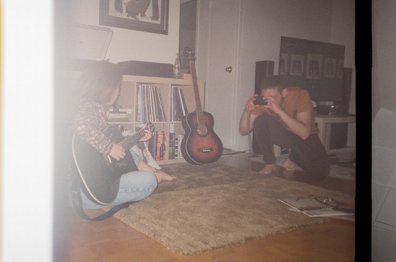 Vintage-Cool-Hipster-Alternative-in-home-couples-engagement-photos-music-vinyl-in-toronto-18.JPG