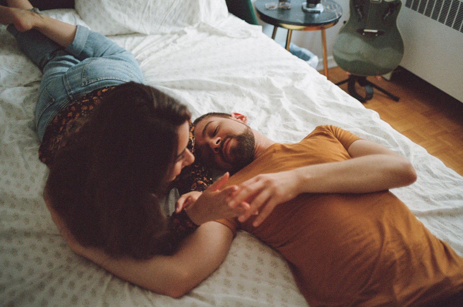 Vintage-Cool-Hipster-Alternative-in-home-couples-engagement-photos-music-vinyl-in-toronto-31.JPG