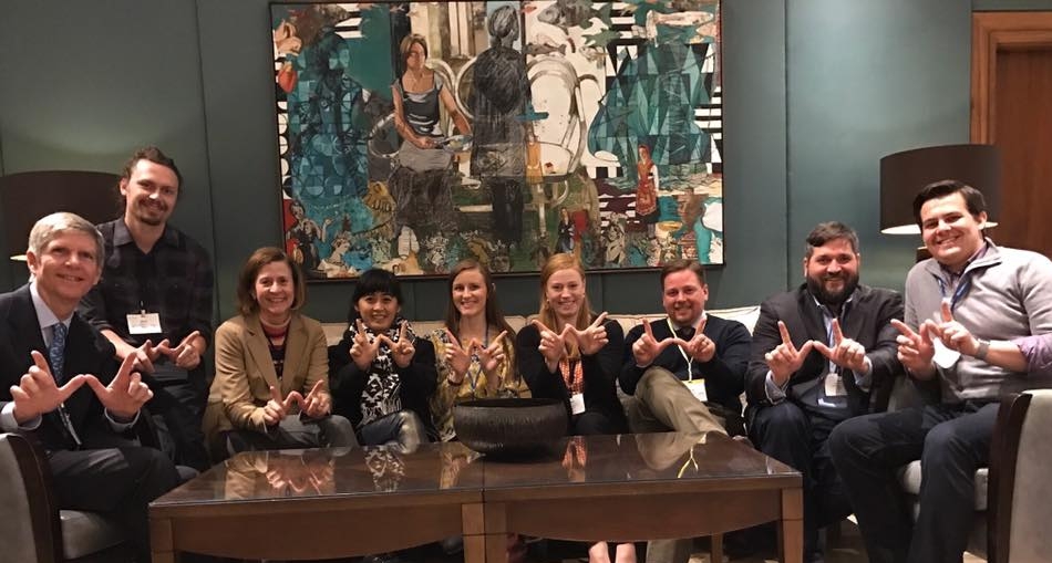 Some of the QuadW Foundation board members at a Sarcoma research meeting