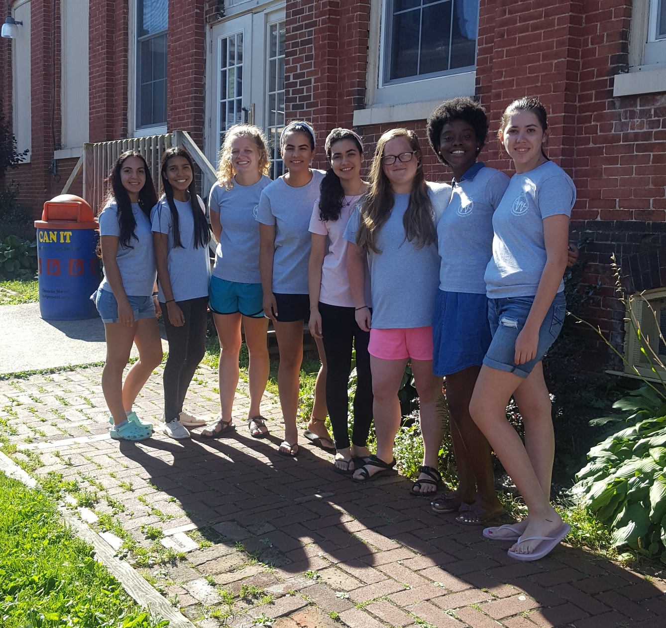 The QuadW Reading Team outside City Light Ministry