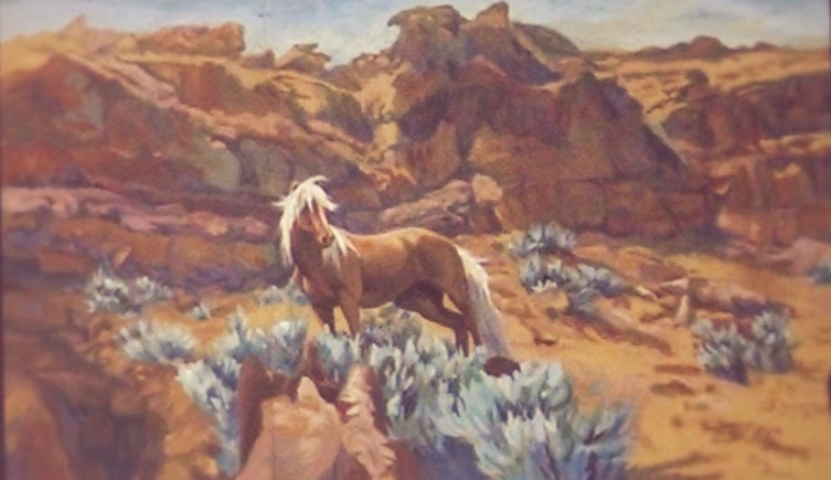 Desert Dust mural in Rawlins, WY