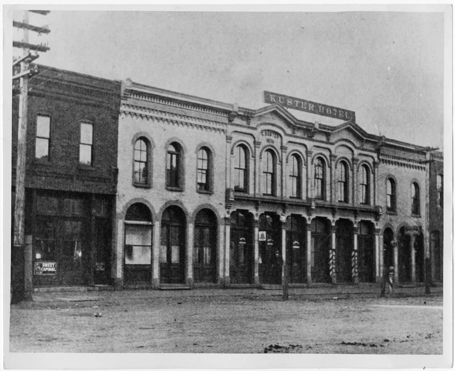 The Kuster Hotel in 1910. Photo courtesy: Clarice Whittenburg Collection, American Heritage Center, University of Wyoming