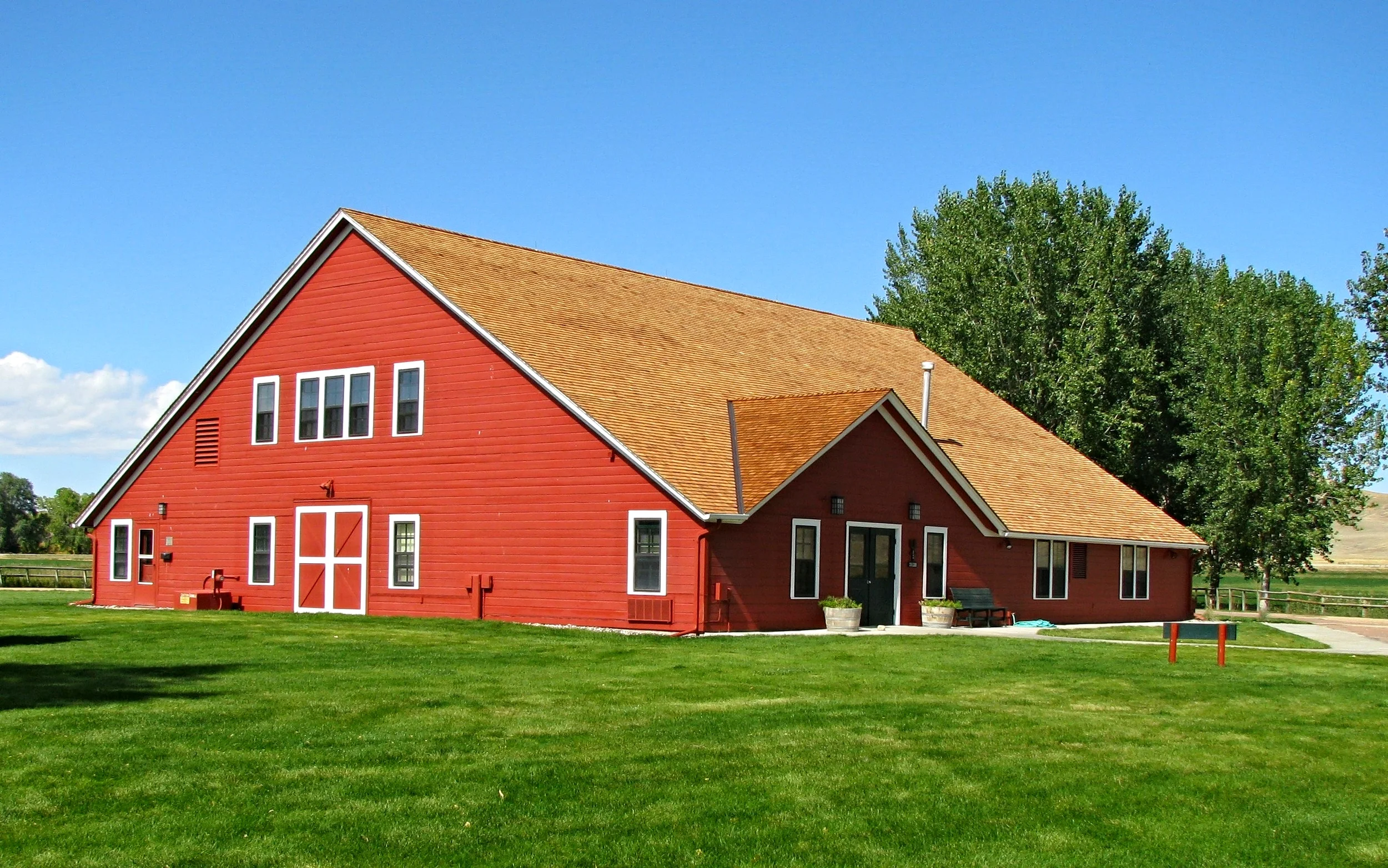 The Big Red Barn now houses an art gallery. Photo courtesy Ucross Foundation