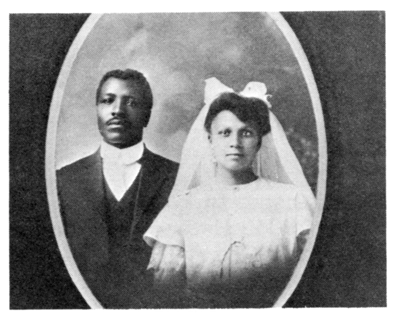 Charles and Rosetta Speese on their wedding day in 1907.