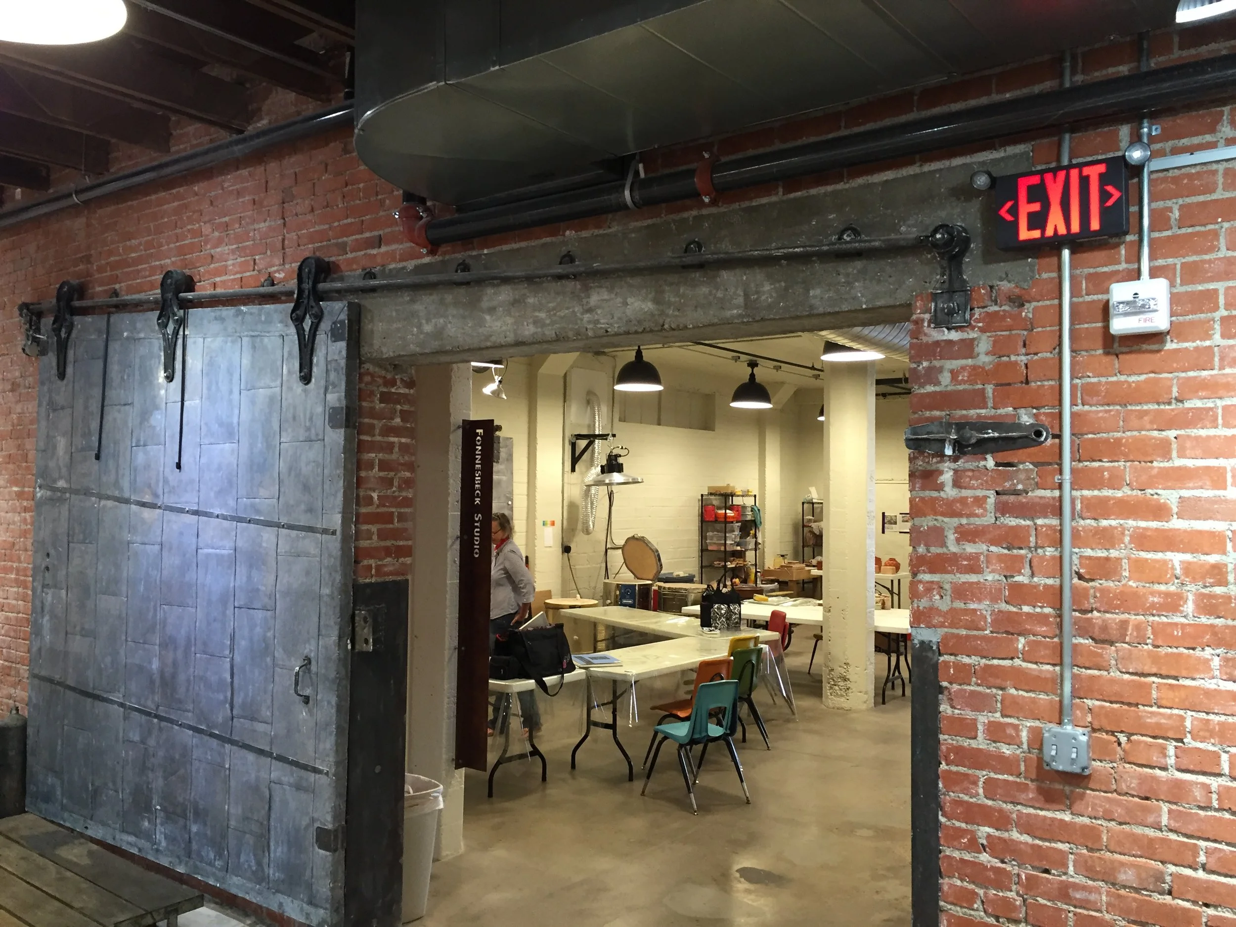 Original sliding metal door