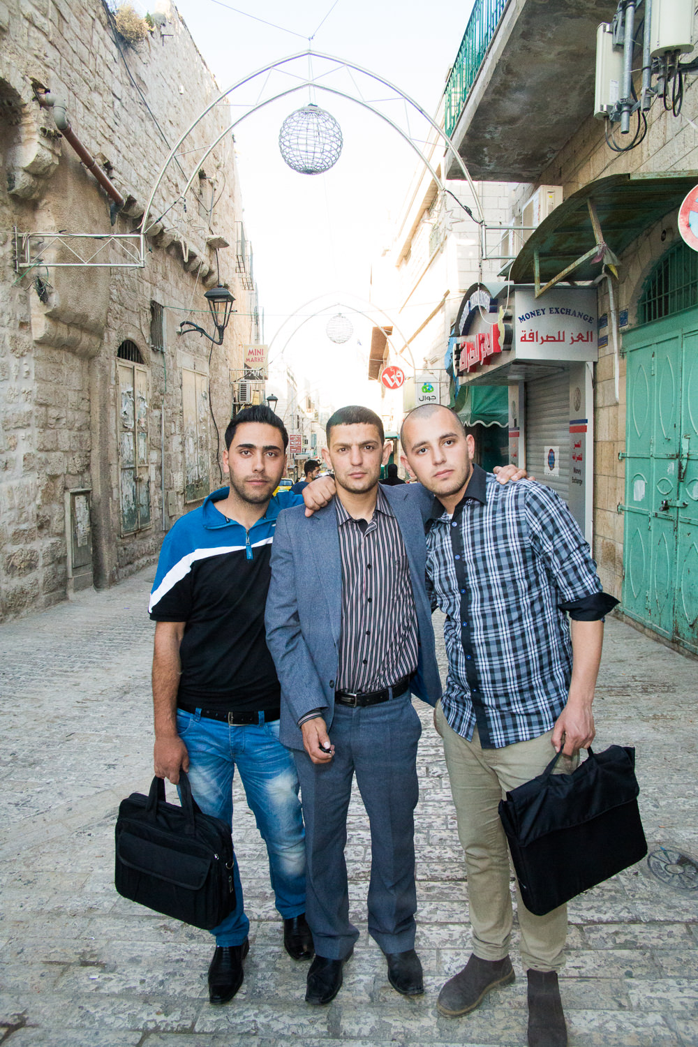 Samir Alfakeh, Adel El-Bisher, Mohammed abu Alan (from left to right; all physics teachers)