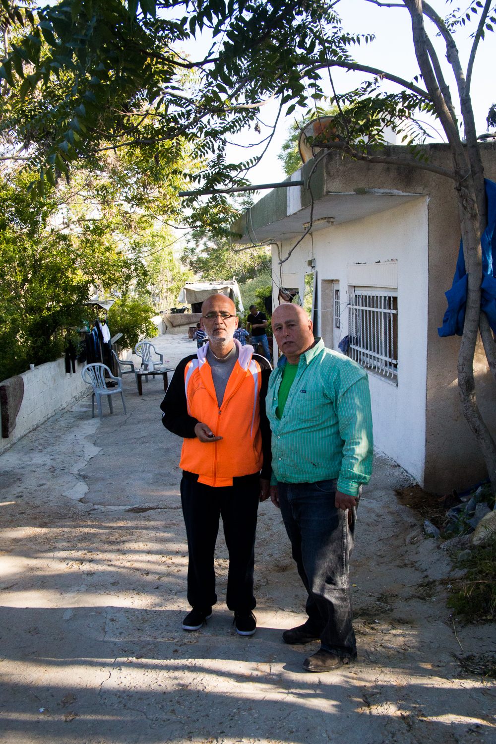 Arif Tutanji (left), Hani Totah, neighbors