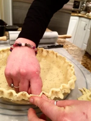 crimping pie crust has never been my forte but practice makes perfect, right?