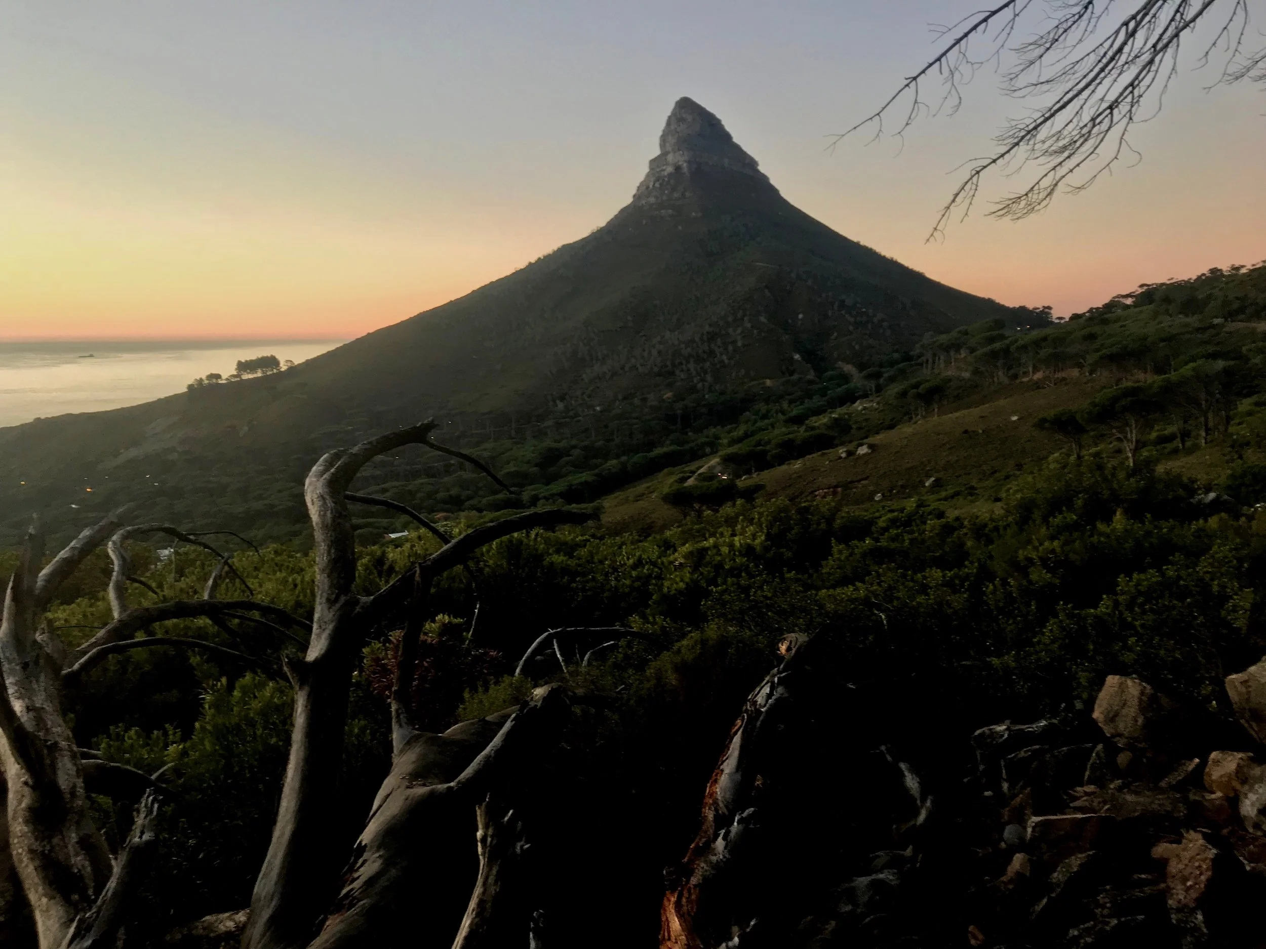 View of Lions Head, from the pipe track line. 