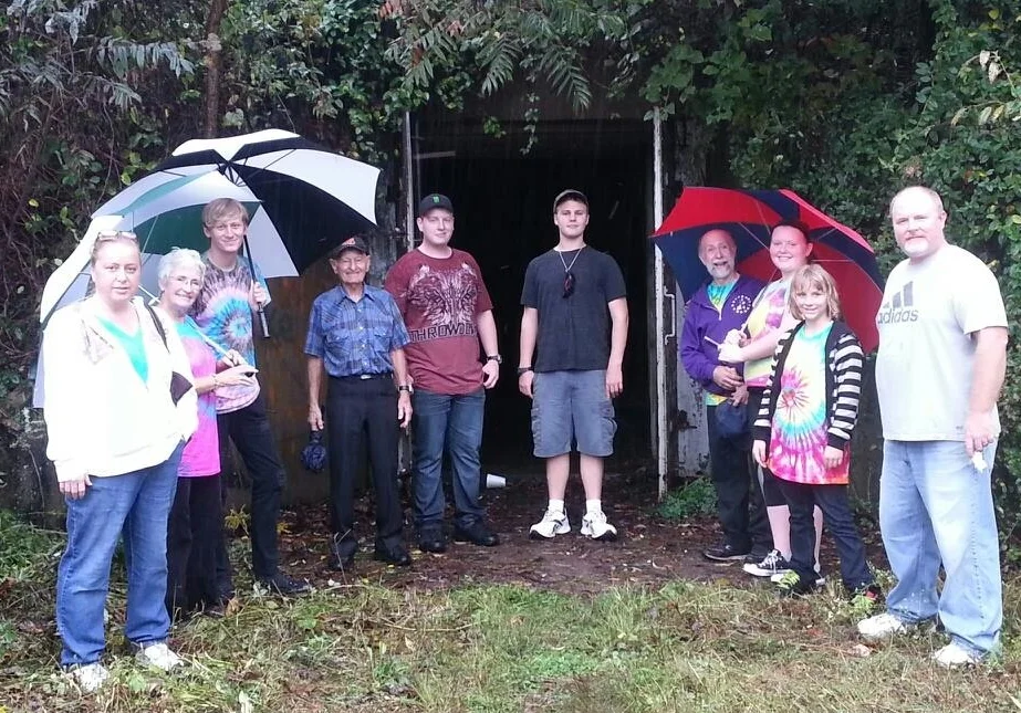 These brave cloggers and family members explored the scary TNT area and lived to tell the tale! (Probably because Mothman was busy at his festival that day.)
