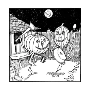 Impressive high knees for pumpkins!