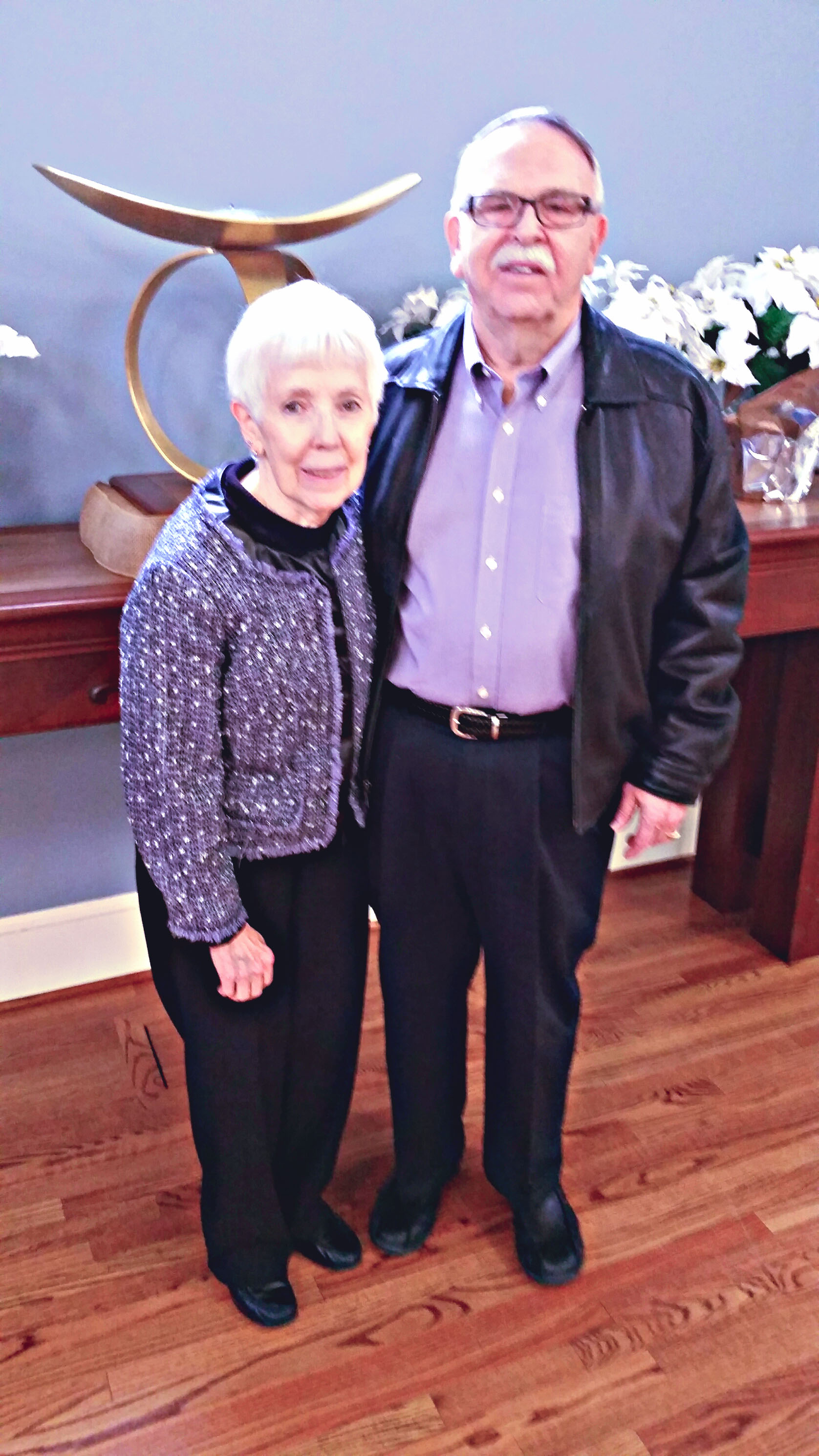 Photo by A.E. Bayne - Natalie and Ray Davis at the Unitarian Universalist Fellowship of Fredericksburg