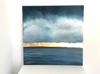 @lauraducharmeart may paint recognizable skylines and horizons, but she paints them in such a way that they seem almost otherworldly. Soft and dreamy, her abstract works are familiar, yet disparate, encouraging us to view our environments we take for