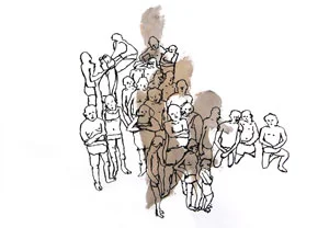 Notes on a gathering Crowd-Rosamund Felsen Gallery