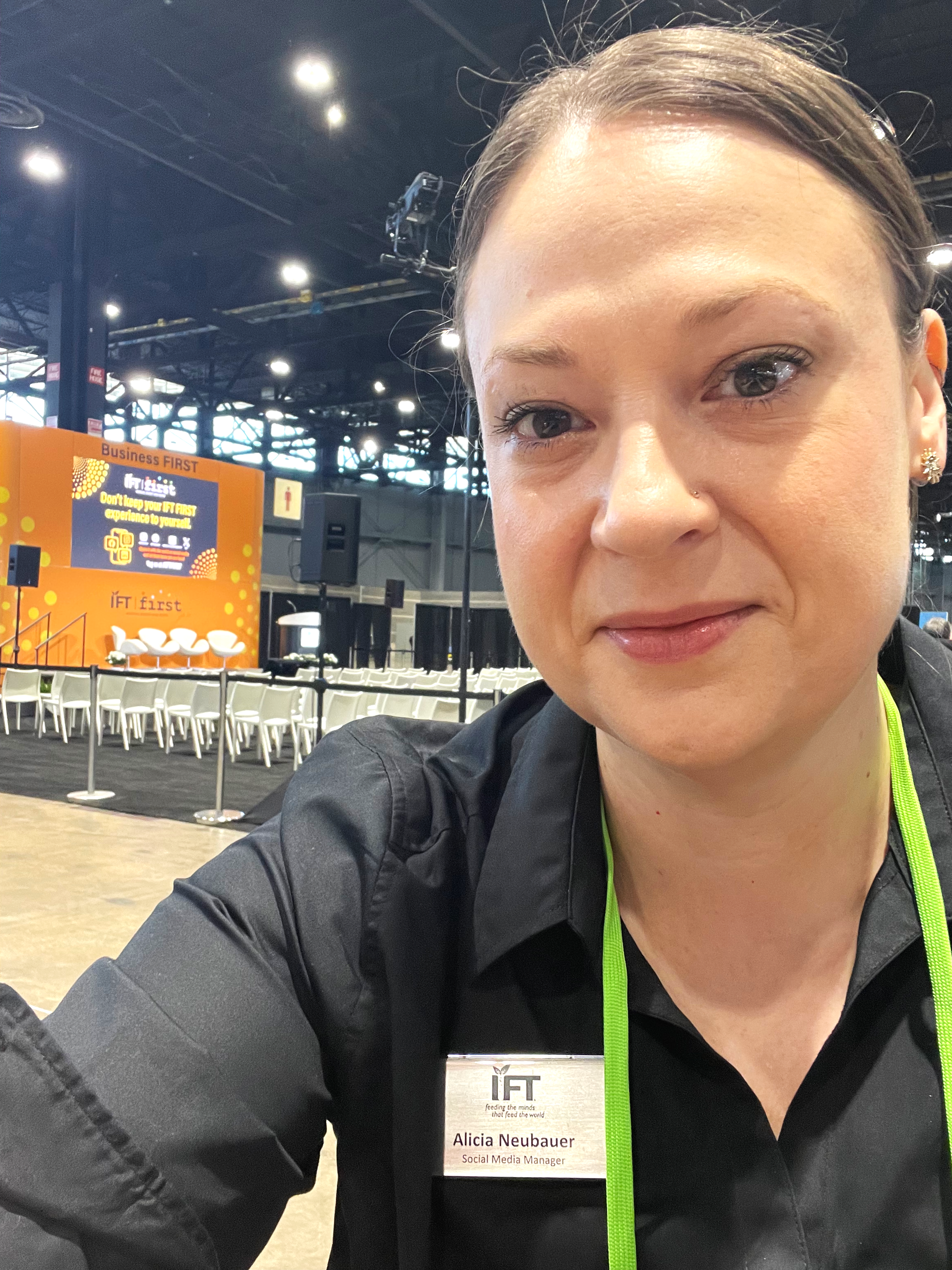 Alicia at IFT FIRST, an event for food science vendors and members of the Institute of Food Technologists