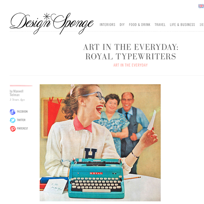 Art in the Everyday: Royal Typewriters