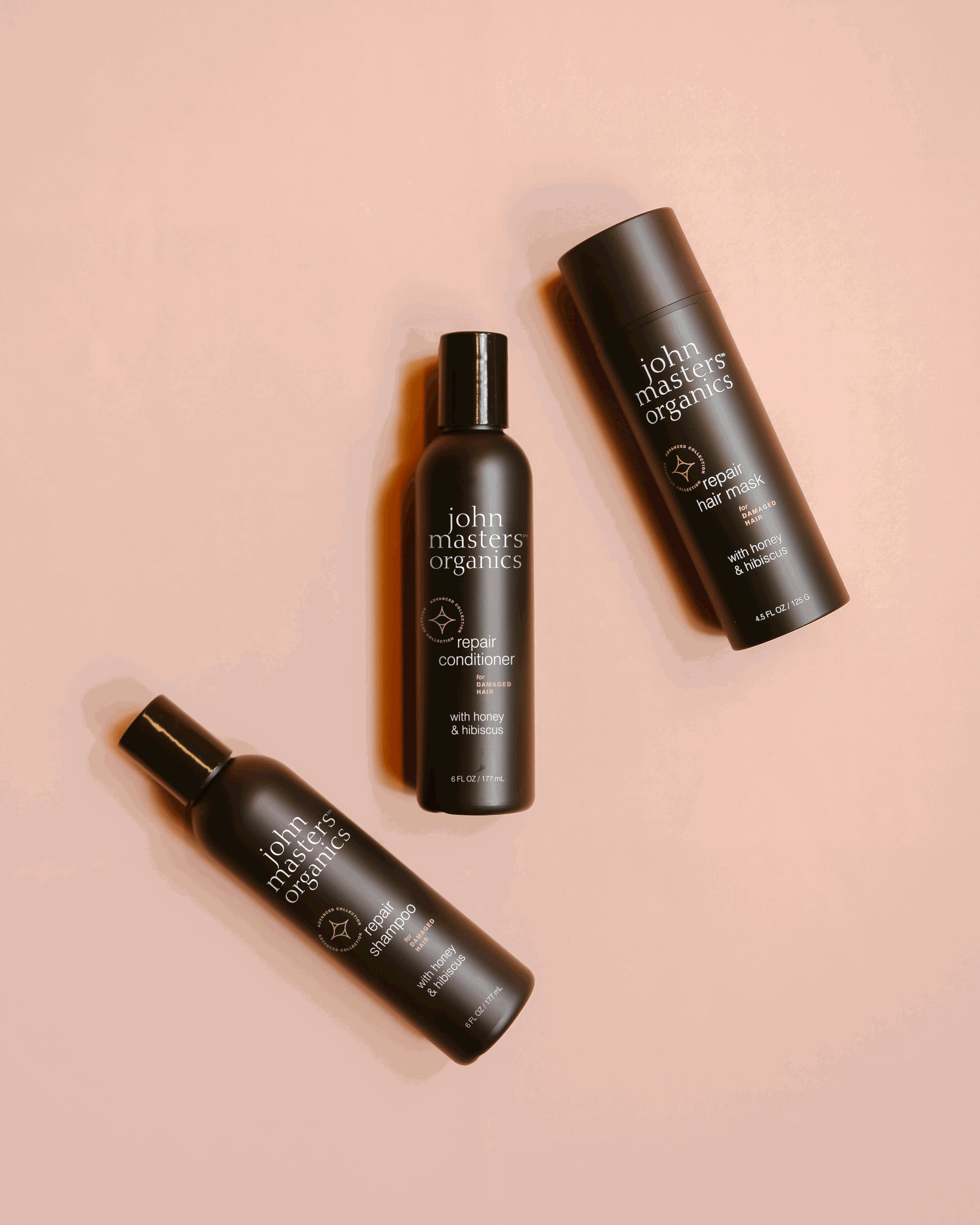 "Advanced Line" Damaged Hair Trio with Honey & Hibiscus Launch Instagram Post