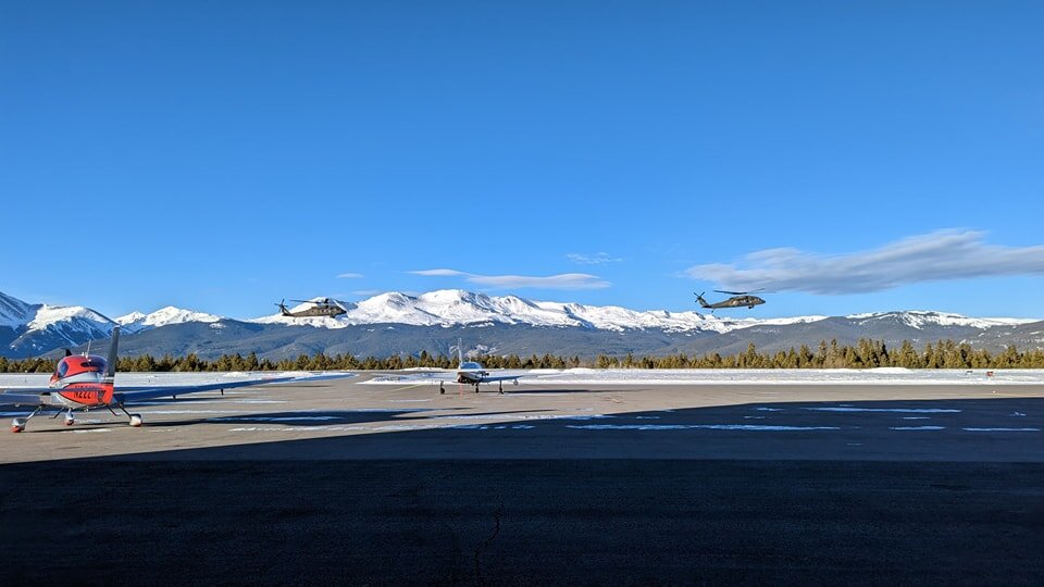 Great weather.  Great views.  Great aircraft.

Snow showers return tomorrow night to Tuesday, with clear weather following.
