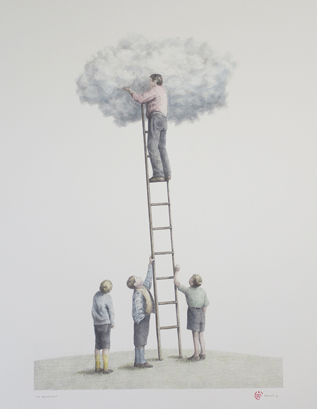 ToniHamel_TheAdjustment_22x30inches_GraphiteWatercolourOnPaper_2015.jpg